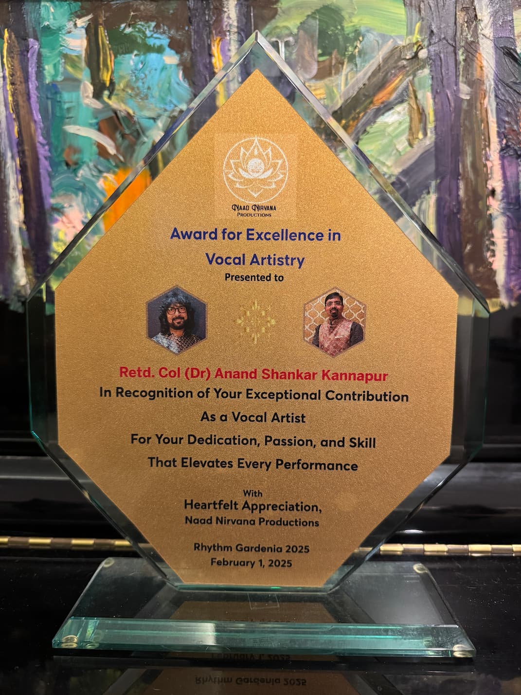 Award for Excellence in Vocal Artistry
